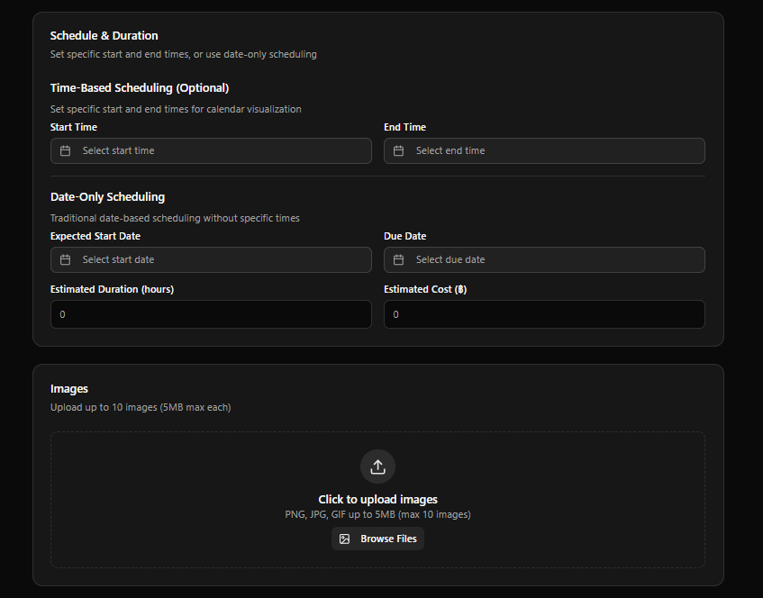 M2 Work Orders create modal - Part 2