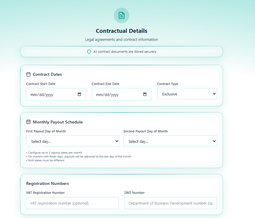 OBV Step 3 — Contractual Details form - Part 1