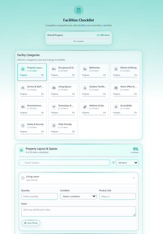 OBV Step 8 — Facilities Checklist