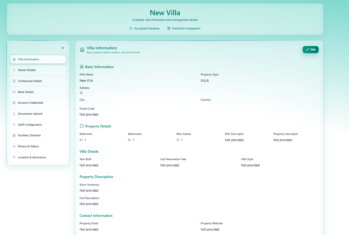OBV Villa Profile